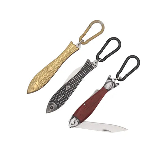 Fish Pocket Knife Keychain
