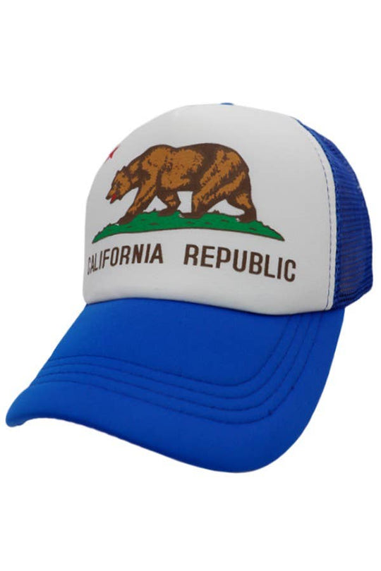 California Republic Grizzly Bear Trucker Hat