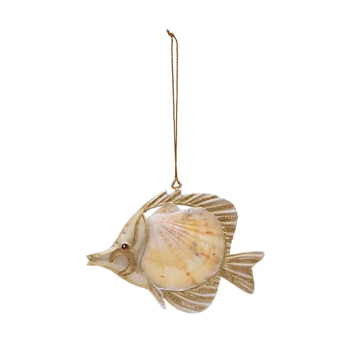 Christmas Coral Fish & Shell Ornament