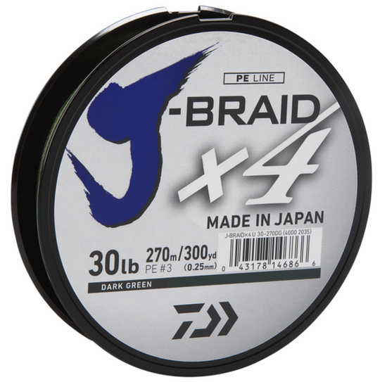 DAIWA - J BRAID X4 300 YARDS