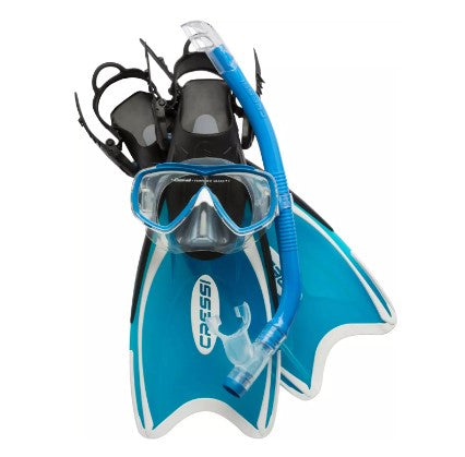 Cressi Mini Palau Snorkel Mask and Fin Combo